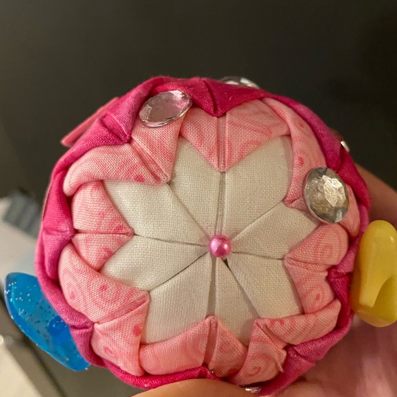 Handcrafted, Barbie inspired ornament with glitter, ribbon, gems, accessories - Picture 4 of 12